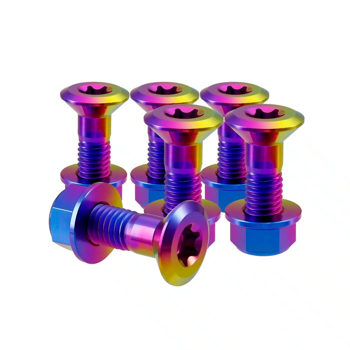 Titanium M8 Kettenradschrauben - 6 Stück