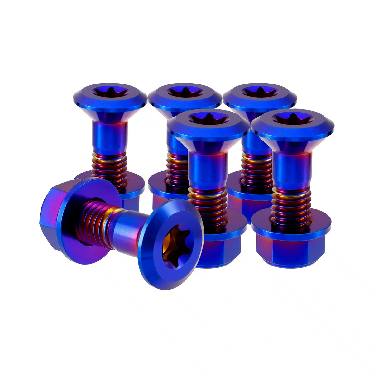 Titanium M8 Kettenradschrauben - 6 Stück