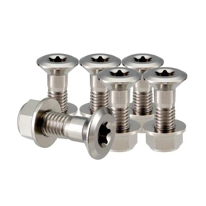 Titanium M8 Kettenradschrauben - 6 Stück