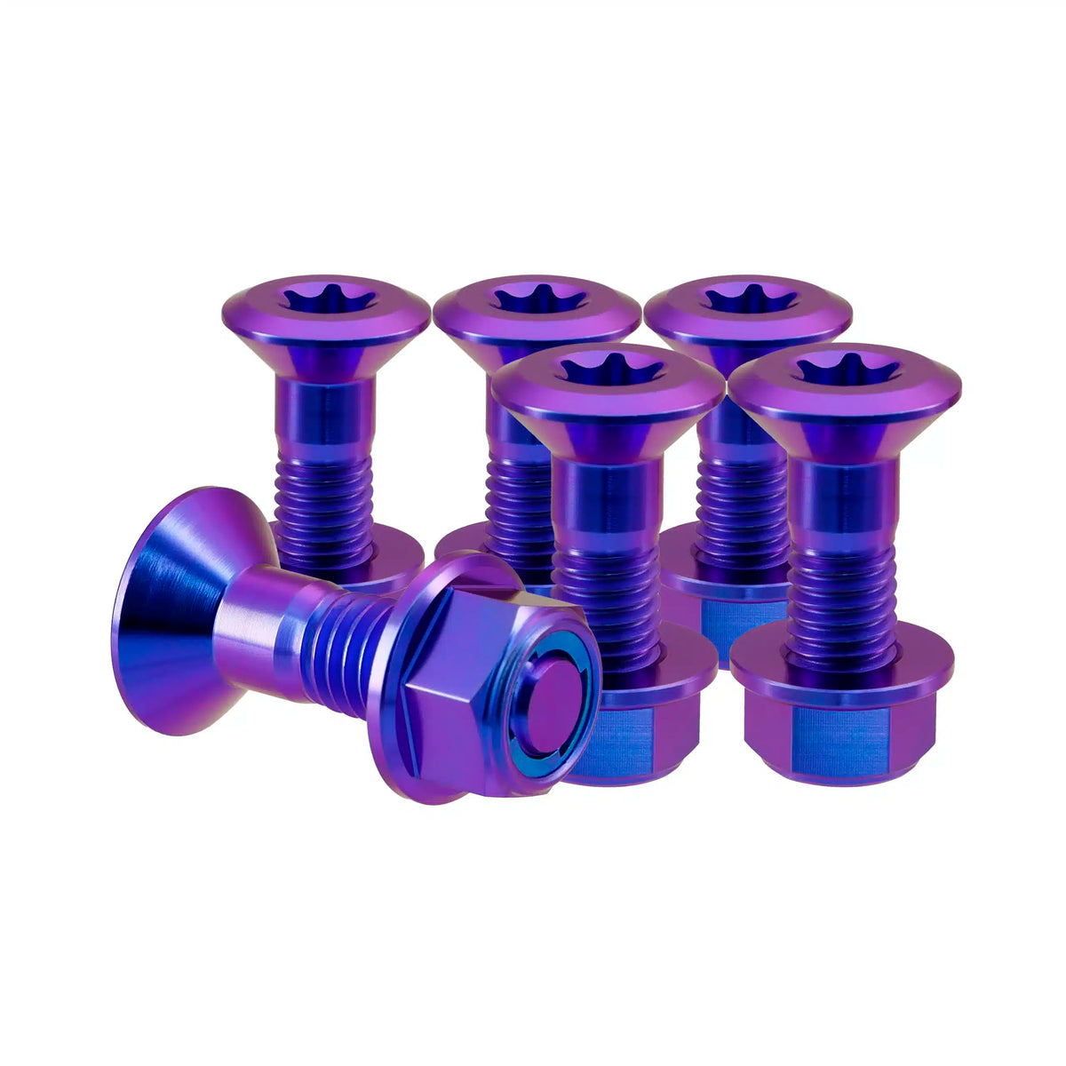 Titanium M8 Kettenradschrauben - 6 Stück