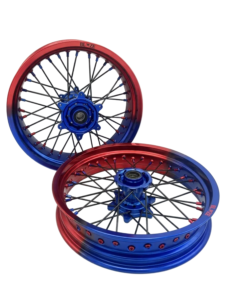 BLAZE Supermoto Wheels — 50/50 Faded
