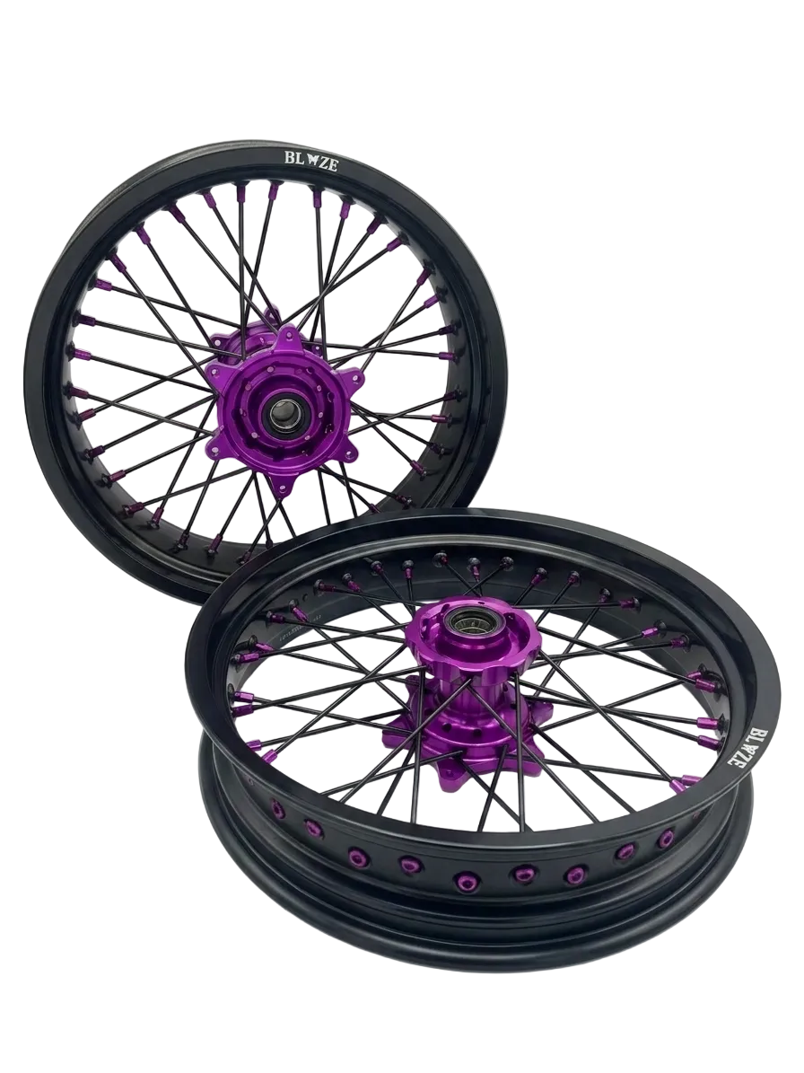 BLAZE Supermoto Wheels — Basic Black